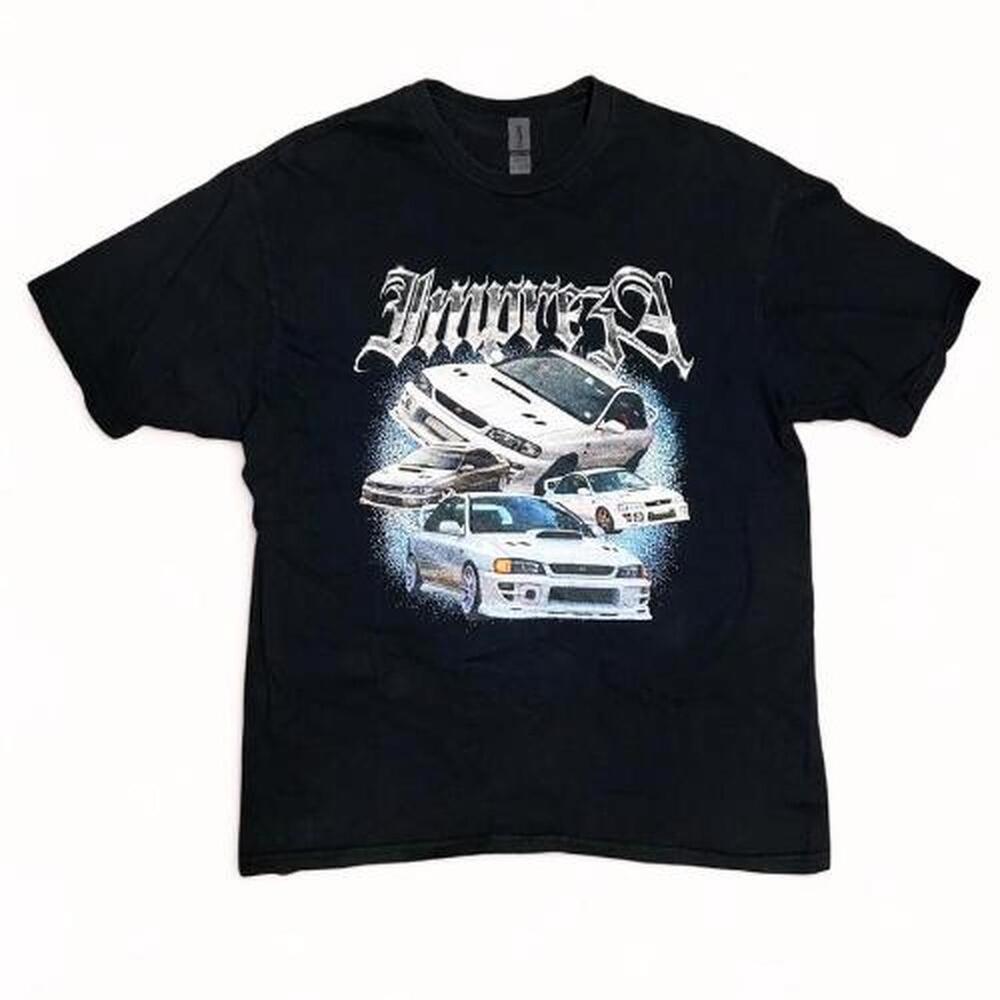Black And Silver Graphic Car Tee